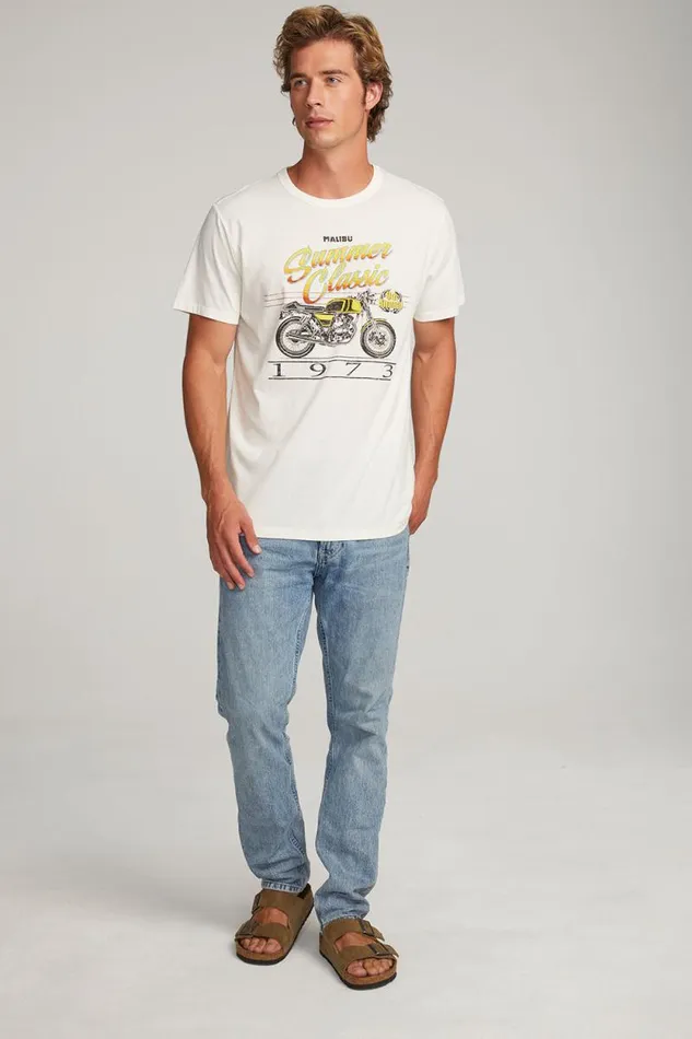Mens Chaser Brand Tops Classic Moto Mens Tee
