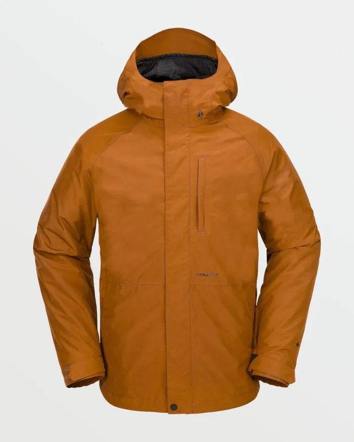 Mens Dua Insulated Gore Jacket 8211 Caramel Mens Volcom Jackets