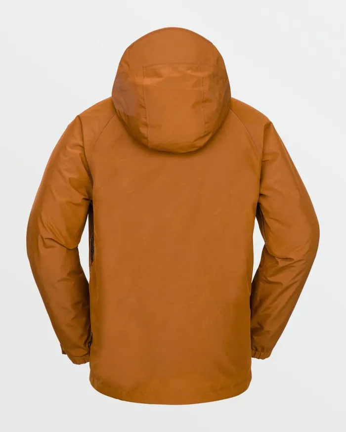 Mens Dua Insulated Gore Jacket 8211 Caramel Mens Volcom Jackets