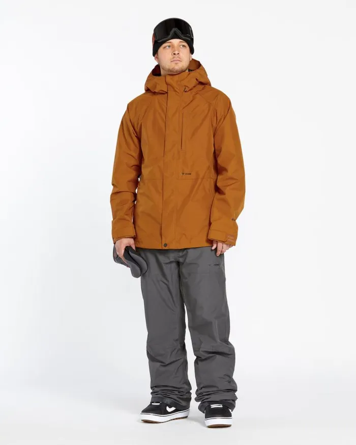 Mens Dua Insulated Gore Jacket 8211 Caramel Mens Volcom Jackets