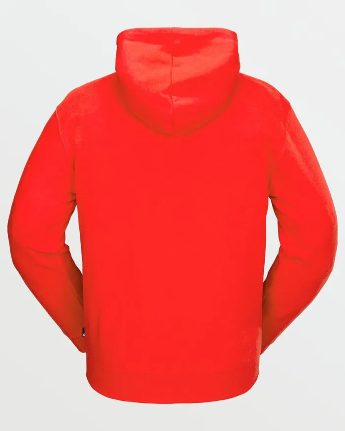 Mens Essential Hoodie 8211 Crimson Mens Volcom Layering