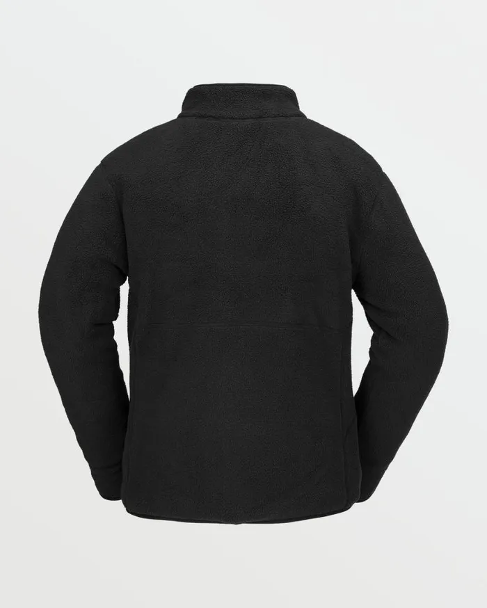 Mens Fleecer Full Zip Fleece 8211 Black Mens Volcom Layering