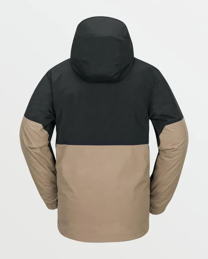 Mens L Insulated GoreTex Jacket 8211 Chestnut Brown Mens Volcom Jackets