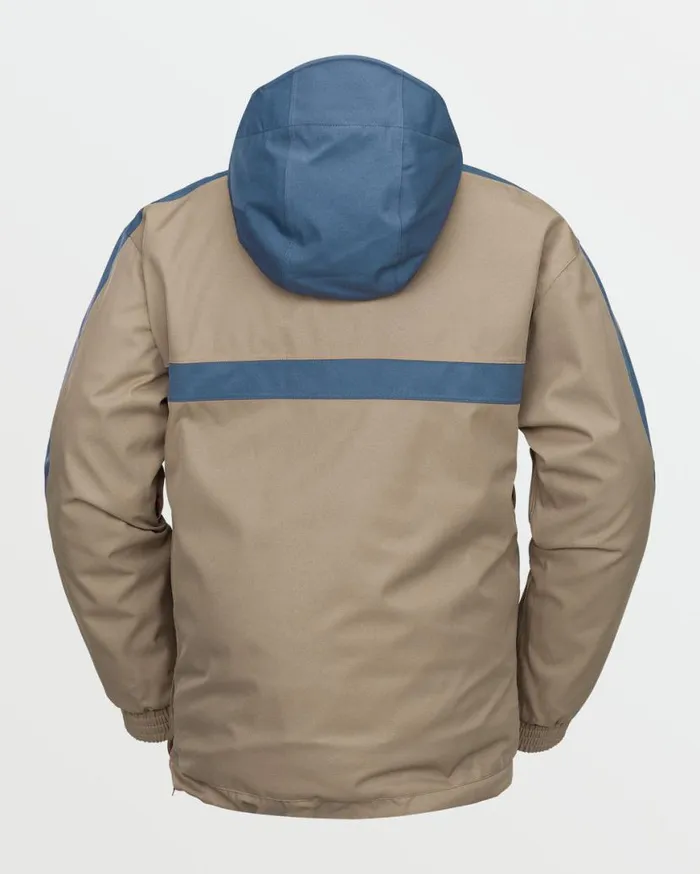 Mens Longo 20K Pullover 8211 Chestnut Brown Mens Volcom Jackets