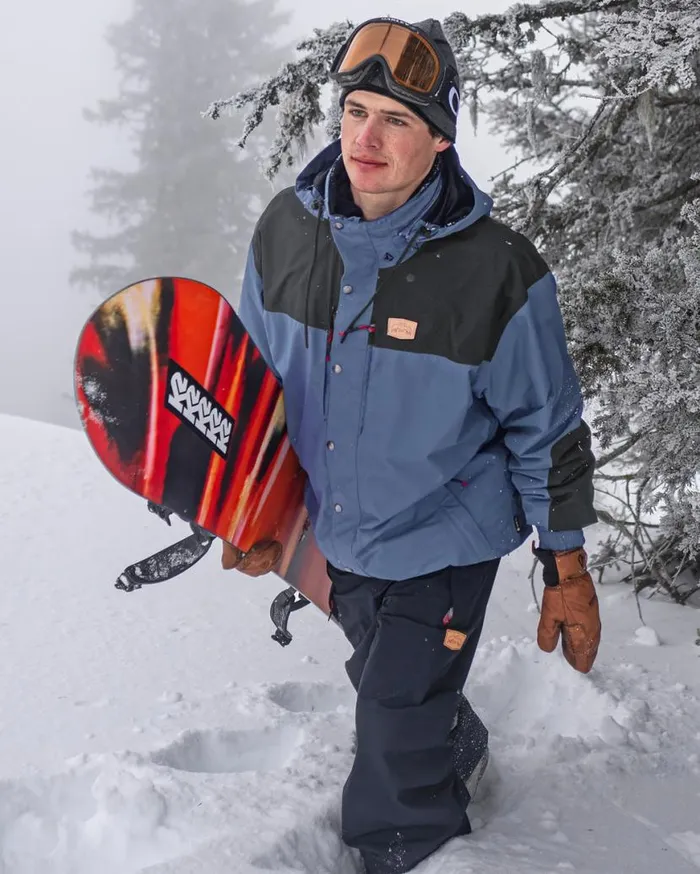 Mens Longo GoreTex Jacket 8211 Indigo Mens Volcom Jackets