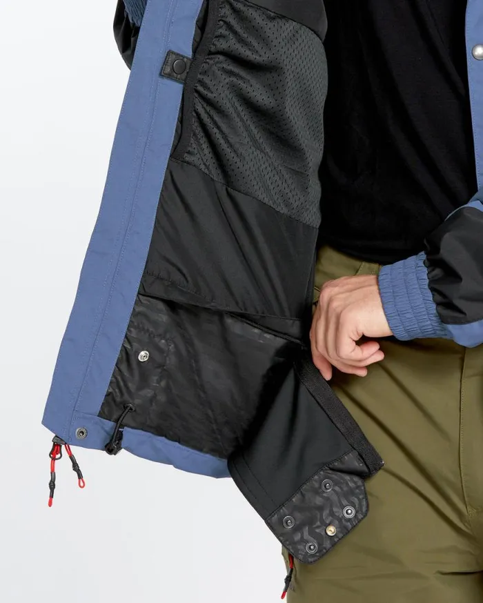 Mens Longo GoreTex Jacket 8211 Indigo Mens Volcom Jackets