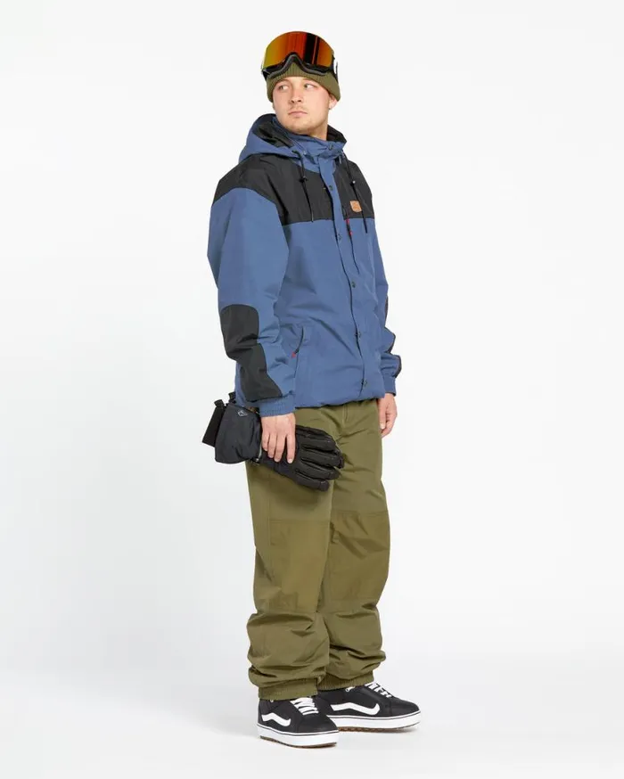 Mens Longo GoreTex Jacket 8211 Indigo Mens Volcom Jackets
