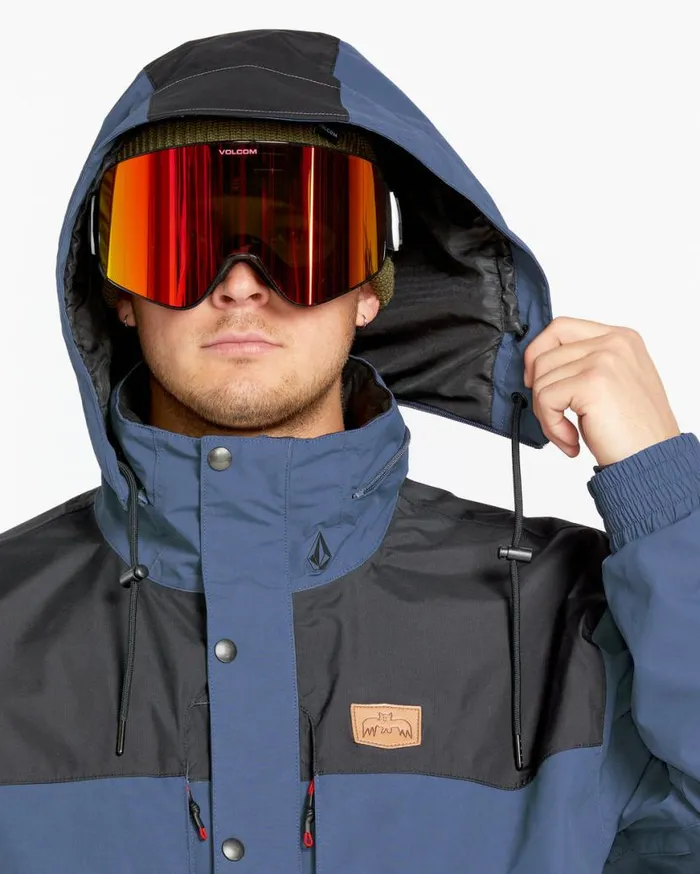 Mens Longo GoreTex Jacket 8211 Indigo Mens Volcom Jackets