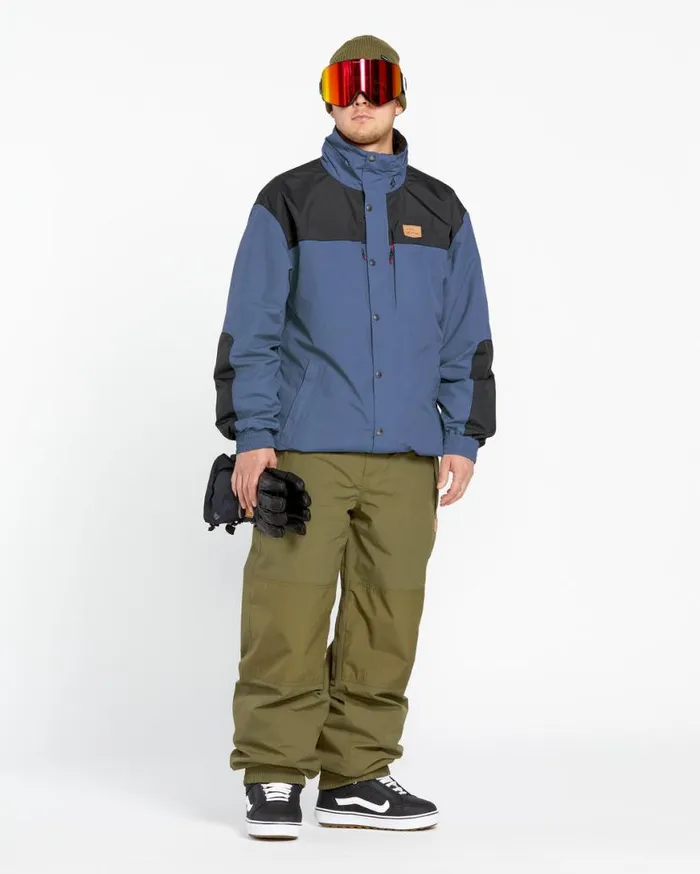 Mens Longo GoreTex Jacket 8211 Indigo Mens Volcom Jackets