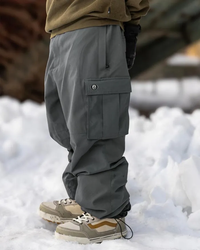Mens Nwrk Baggy Pants 8211 Charcoal Mens Volcom Pants