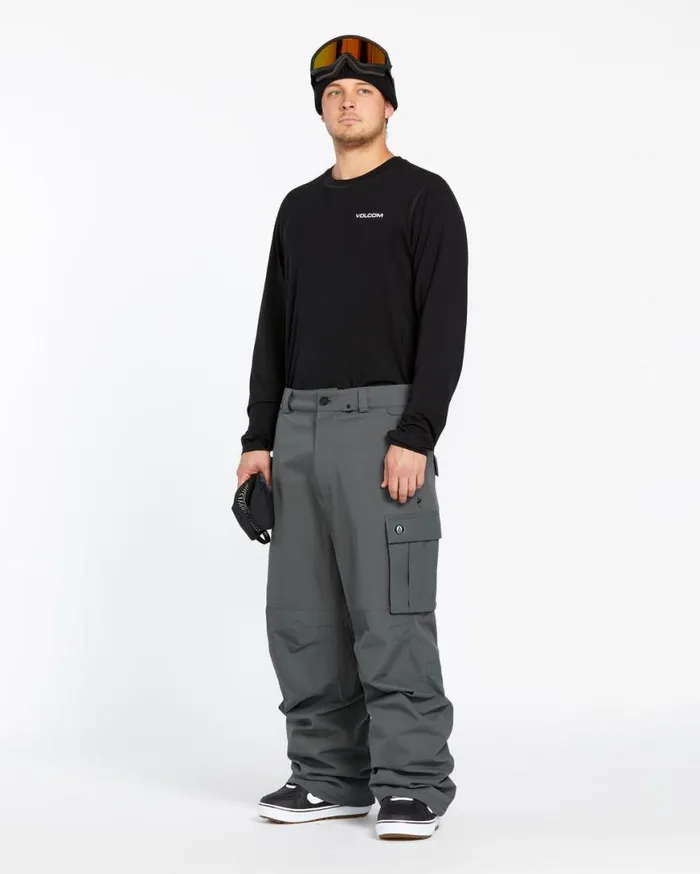 Mens Nwrk Baggy Pants 8211 Charcoal Mens Volcom Pants