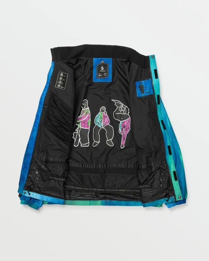 Mens Ravraah Jacket 8211 Celestial Blue Mens Volcom Jackets