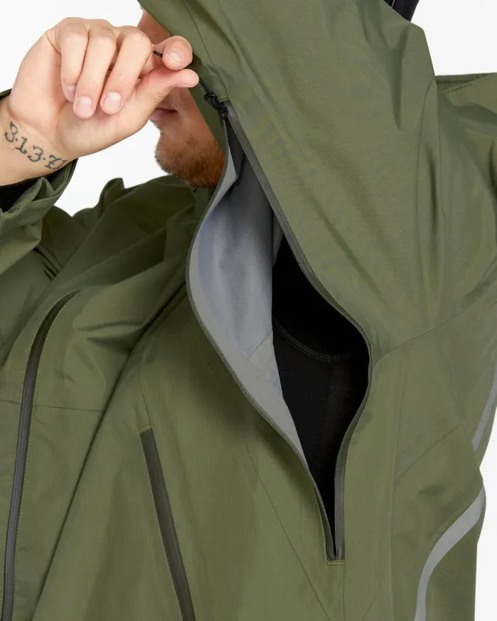 Mens Side Hit Shell Jacket 8211 Ivy Mens Volcom Jackets