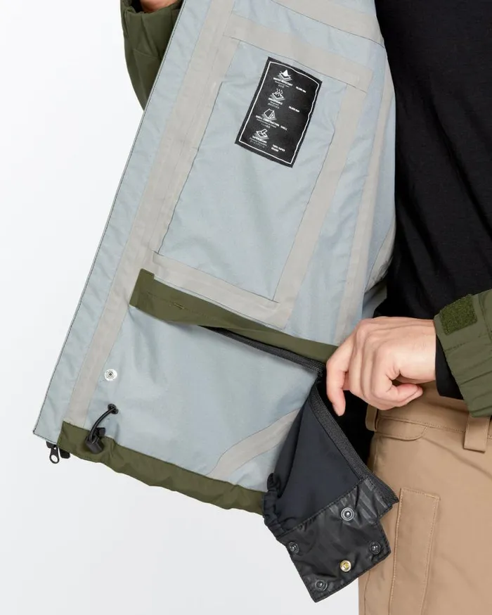 Mens Side Hit Shell Jacket 8211 Ivy Mens Volcom Jackets