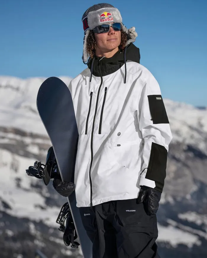 Mens VCo Wfo Jacket 8211 White Camo Mens Volcom Jackets