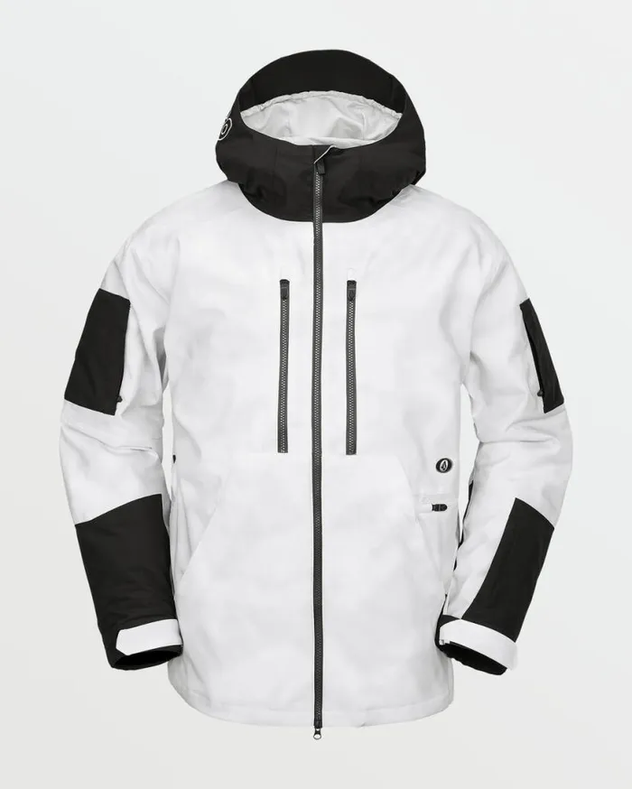 Mens VCo Wfo Jacket 8211 White Camo Mens Volcom Jackets