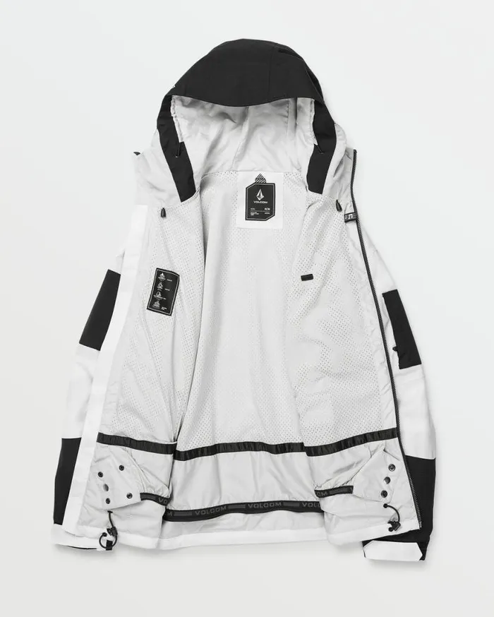 Mens VCo Wfo Jacket 8211 White Camo Mens Volcom Jackets