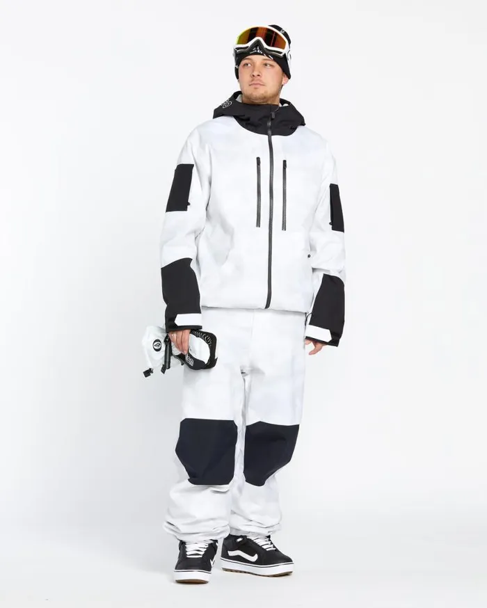 Mens VCo Wfo Jacket 8211 White Camo Mens Volcom Jackets
