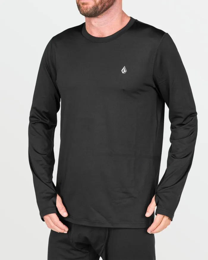 Mens VScience Crew 8211 Black Mens Volcom Layering