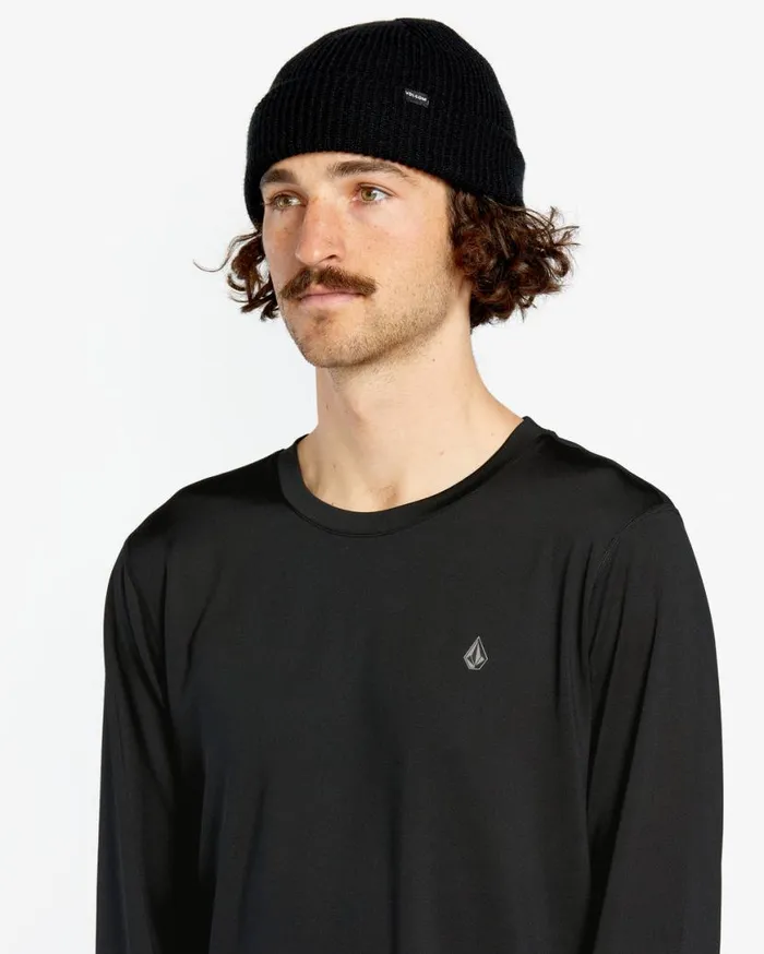 Mens VScience Crew 8211 Black Mens Volcom Layering