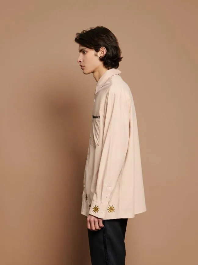 Menswear Reuben Embroidered Shirt Nude Sister Jane Menswear Reuben Embroidered Shirt Nude Sister Jane