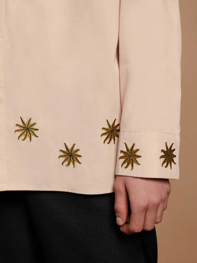 Menswear Reuben Embroidered Shirt Nude Sister Jane Menswear Reuben Embroidered Shirt Nude Sister Jane