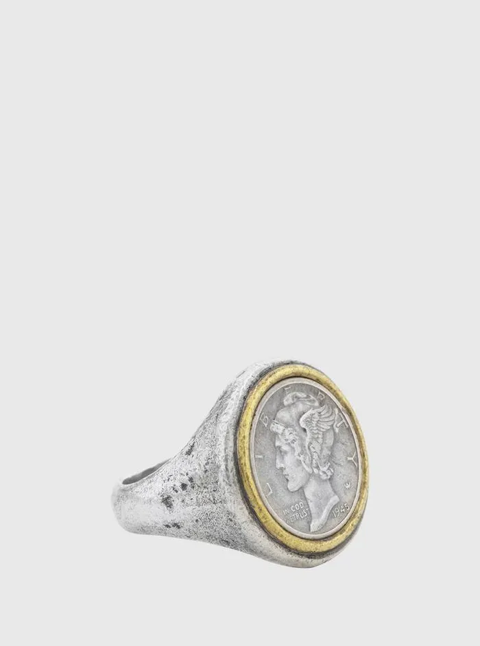 MERCURY COIN RING No Color Men John Varvatos Jewelry MERCURY COIN RING No Color Men John Varvatos Jewelry