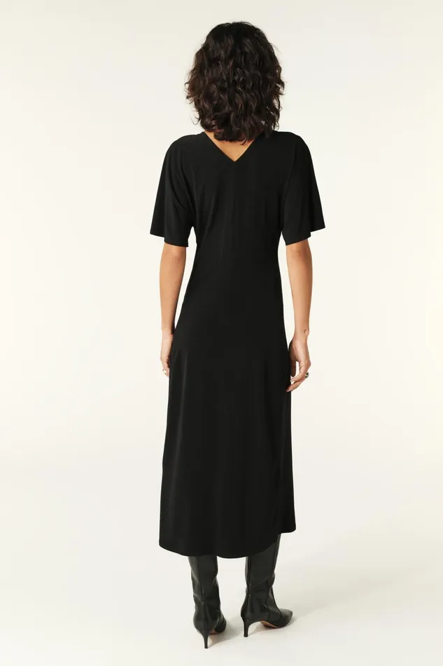 MidLength Dress Jolya Black Women Baandsh Dresses