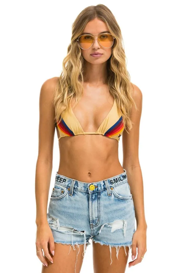 Mid Rise Rocker Cowgirl Cutoff Keep Smiling Jean Shorts 8211 Super Light WomenMen Aviator Nation Denim