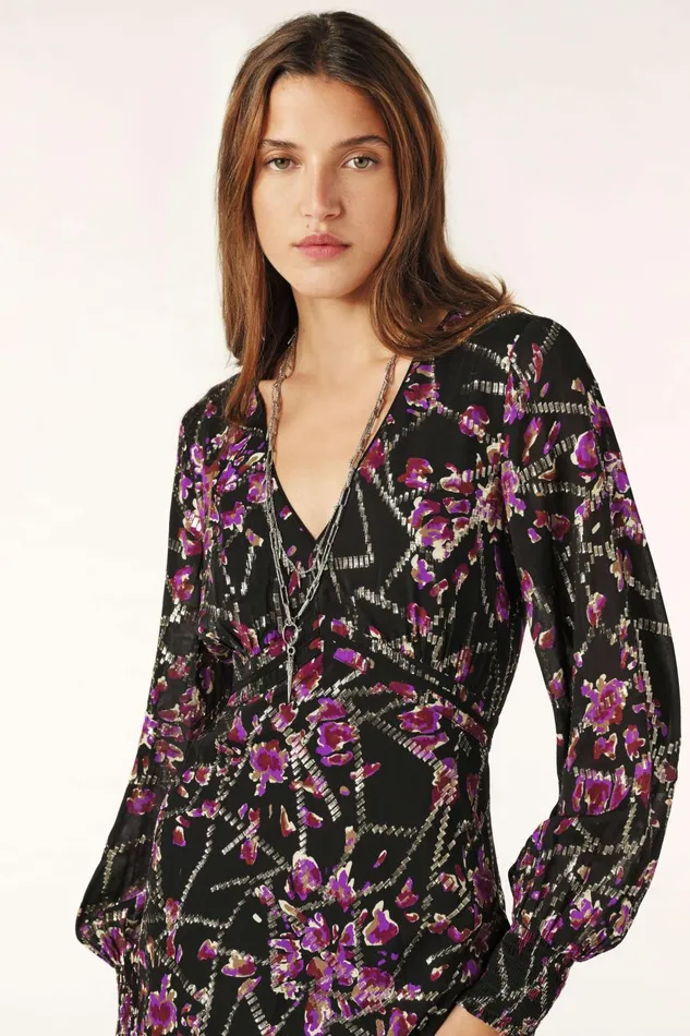 Midaxi Dress Desir Black Women Baandsh Dresses