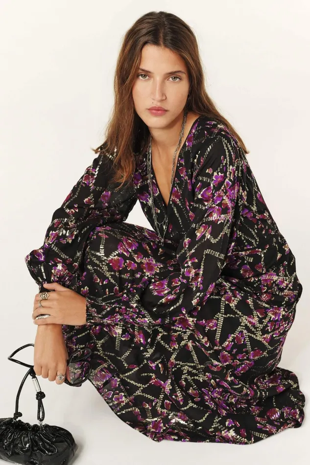 Midaxi Dress Desir Black Women Baandsh Dresses