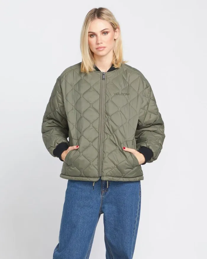 Milie Jacket 8211 Wintermoss Womens Volcom Hiking