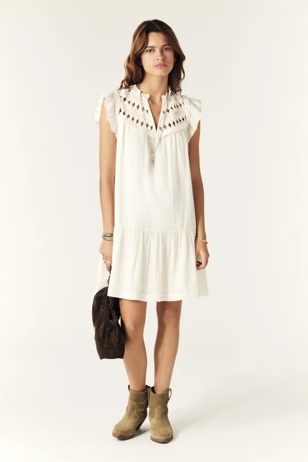 Mini Dress Bluma OffWhite Women Baandsh Dresses