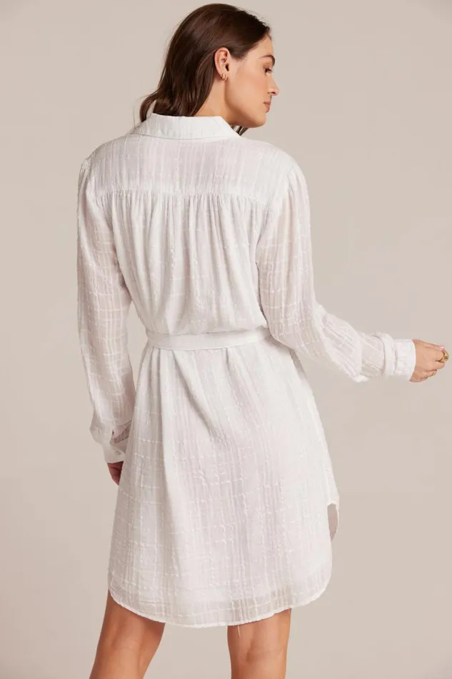 Mini Dresses Women Bella Dahl Belted Hidden Placket Dress 8211 White Mini Dresses Women Bella Dahl Belted Hidden Placket Dress 8211 White
