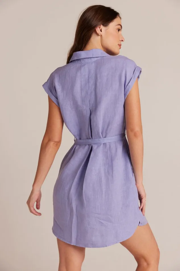 Mini Dresses Women Bella Dahl Belted Linen Shirt Dress 8211 Purple Iris Mini Dresses Women Bella Dahl Belted Linen Shirt Dress 8211 Purple Iris