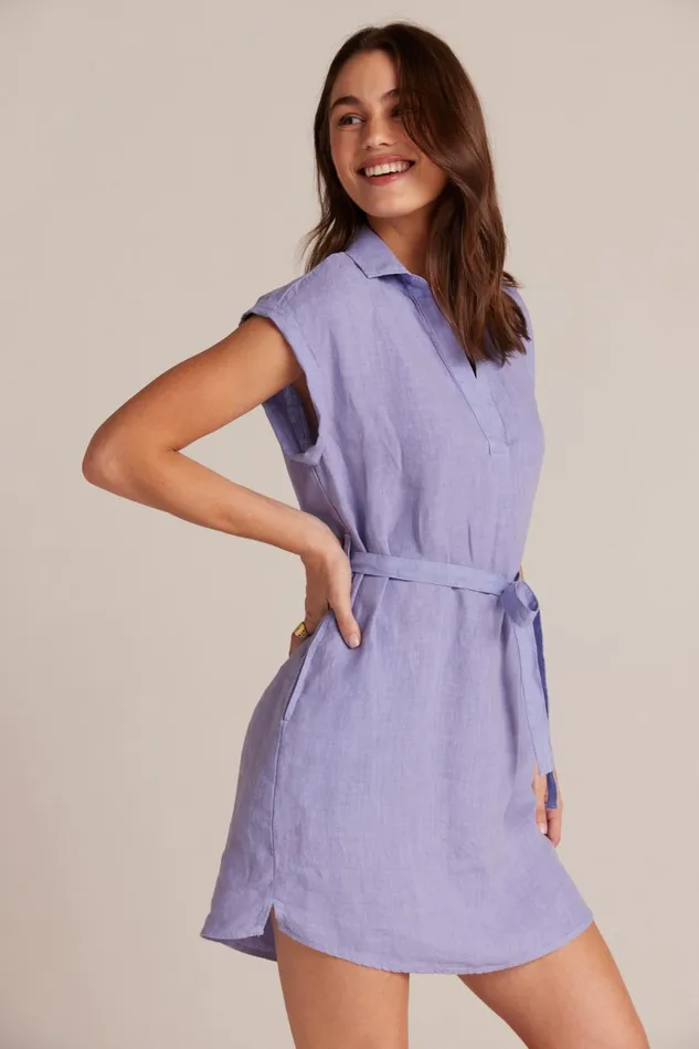 Mini Dresses Women Bella Dahl Belted Linen Shirt Dress 8211 Purple Iris Mini Dresses Women Bella Dahl Belted Linen Shirt Dress 8211 Purple Iris