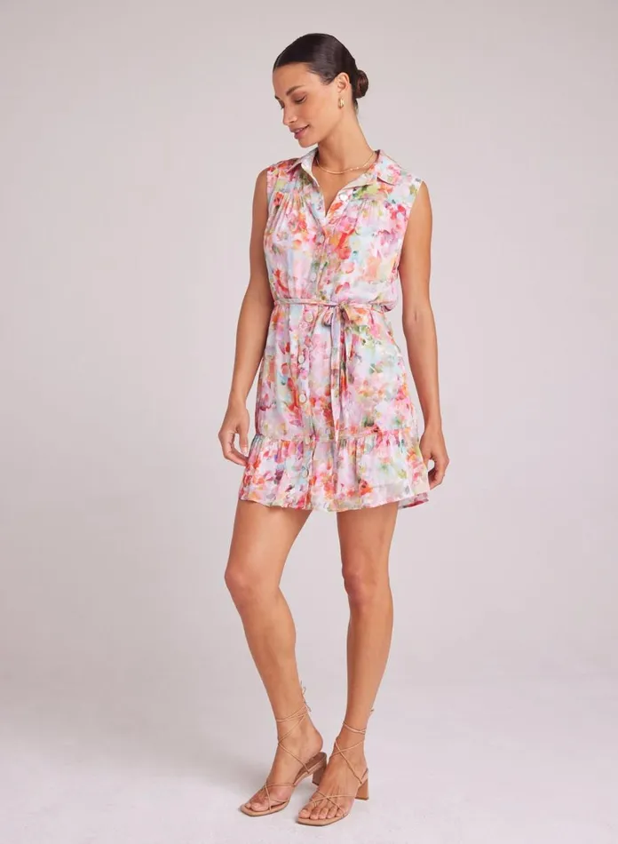 Mini Dresses Women Bella Dahl Gathered Ruffle Shirt Dress 8211 Ipanema Floral Print Mini Dresses Women Bella Dahl Gathered Ruffle Shirt Dress 8211 Ipanema Floral Print