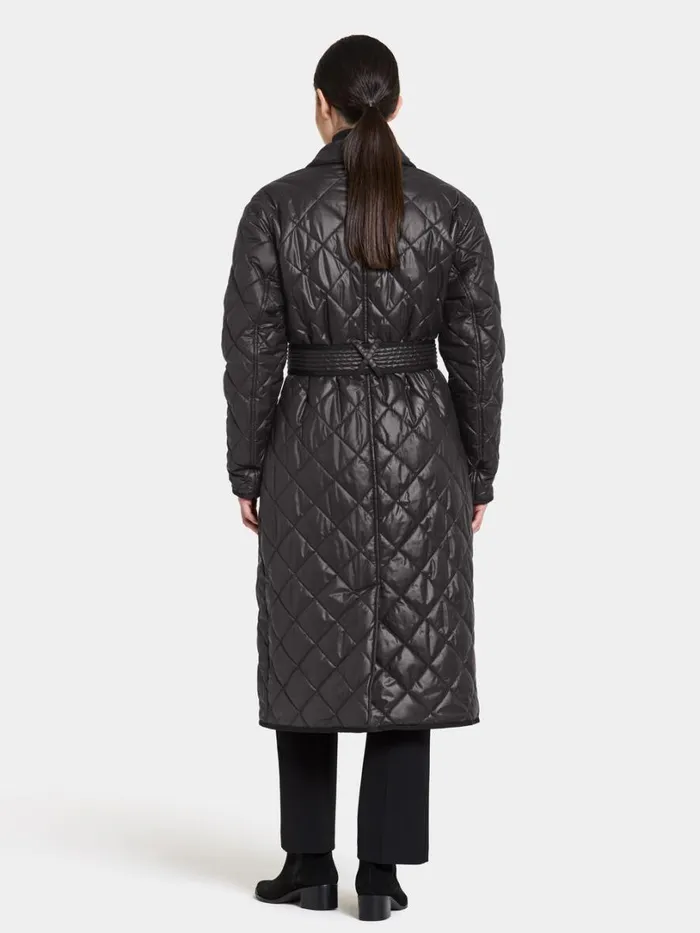 Mirjam Coat Long Black Women Didriksons Trenchcoats