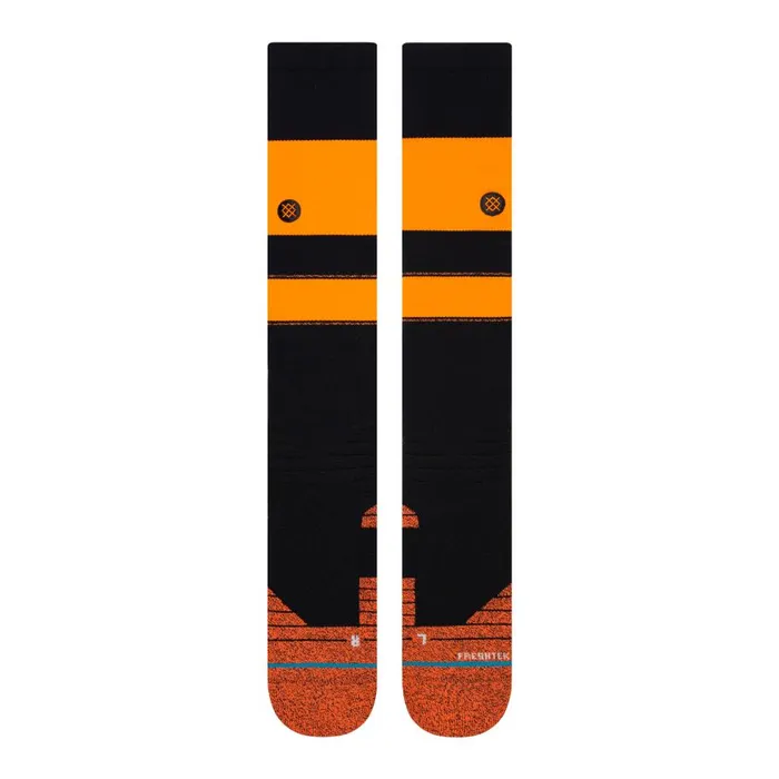 Mlb Diamond Pro Stripes Otc Socks Orangeblack MenWomen Stance Over The Calf