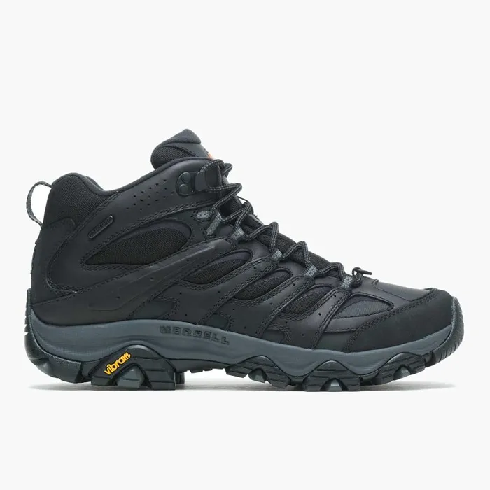 Moab 3 Thermo Mid Waterproof Wide Width Black Men Merrell Winter Boots