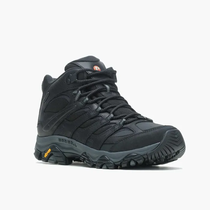 Moab 3 Thermo Mid Waterproof Wide Width Black Men Merrell Winter Boots