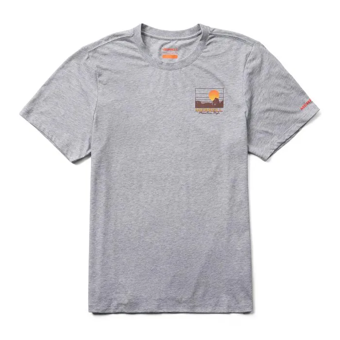 Mono Mountain Tee Grey Heather Men Merrell Tops