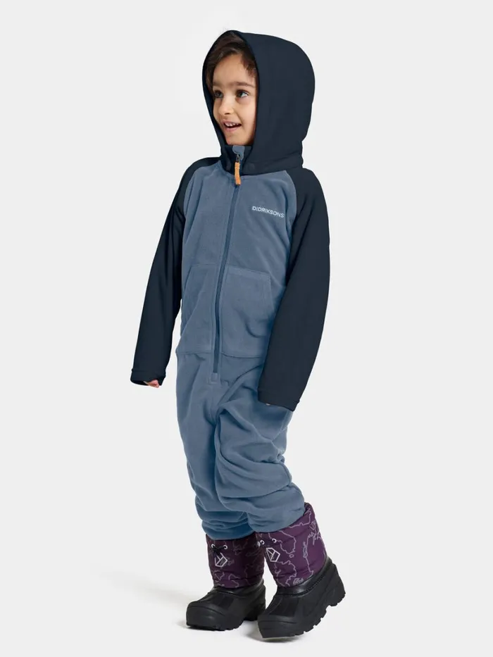 Monte Kids039 Coverall True Blue Kids Didriksons Fleece Coveralls
