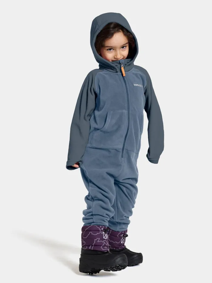 Monte Kids039 Coverall True Blue Kids Didriksons Fleece Coveralls
