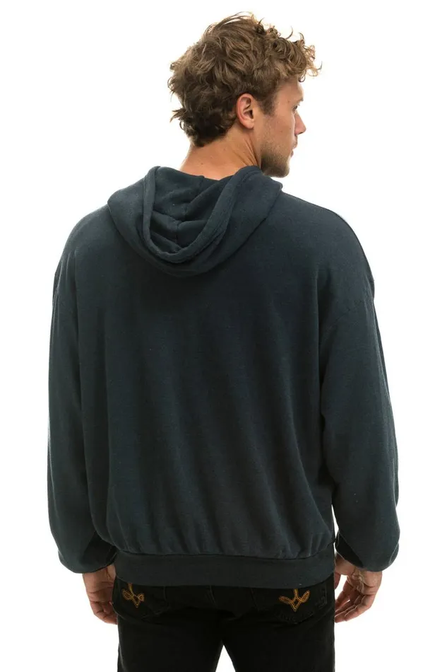 Nashville Music City Pullover Hoodie Relaxed 8211 Charcoal WomenMen Aviator Nation Hoodies