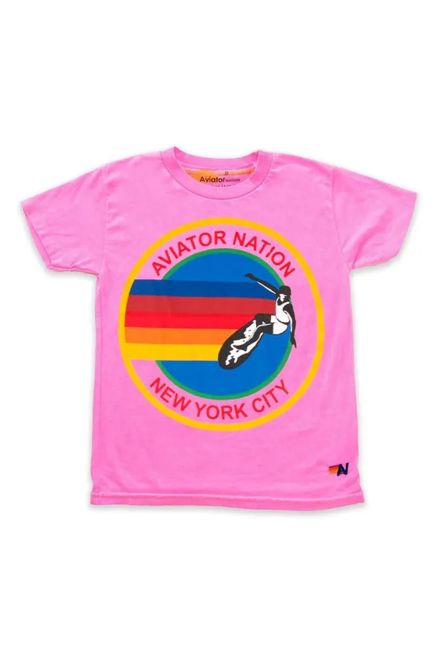 New York City Tee 8211 Neon Pink Kids Aviator Nation Tees