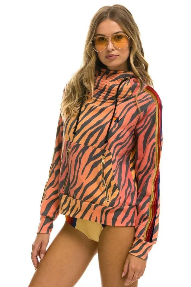 Ninja Pullover Hoodie 8211 Tiger WomenMen Aviator Nation Hoodies