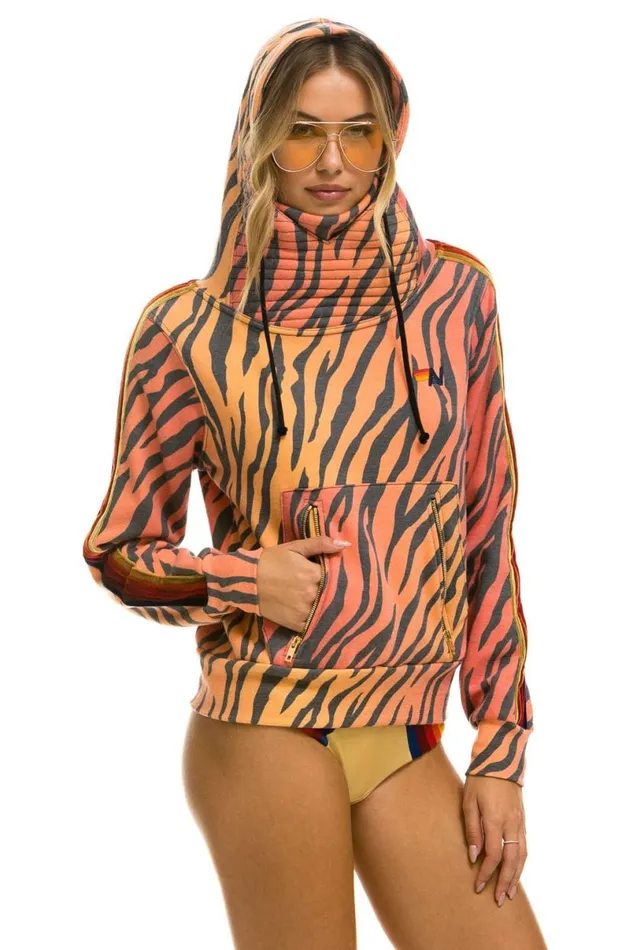 Ninja Pullover Hoodie 8211 Tiger WomenMen Aviator Nation Hoodies