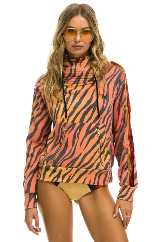 Ninja Pullover Hoodie 8211 Tiger WomenMen Aviator Nation Hoodies