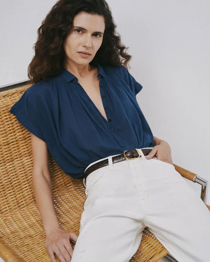 NORMANDY BLOUSE Ivory Women Nili Lotan Tops